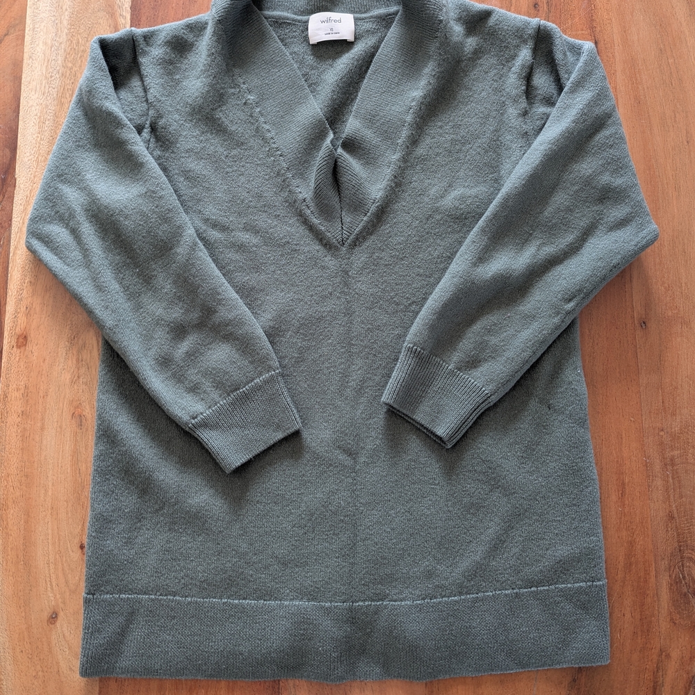 Wilfred Charcoal Knit Pullover